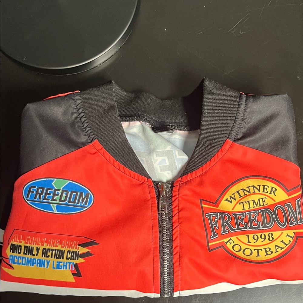 SHEIN Red and Black Utility Jacket - Picture 6 of 6